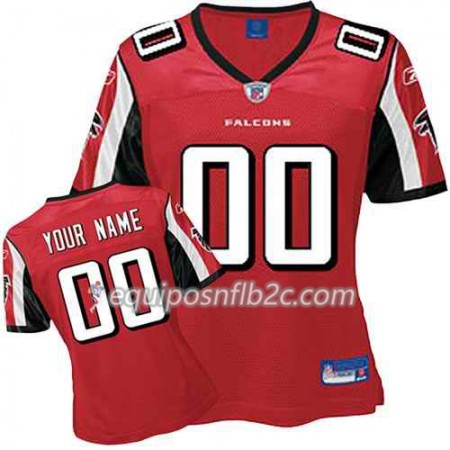 Camiseta Mujer NFL Atlanta Falcons Personalizar Rojo 